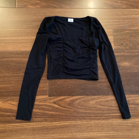 Aritzia Wilfred Lydia Top Black - Picture 3 of 4